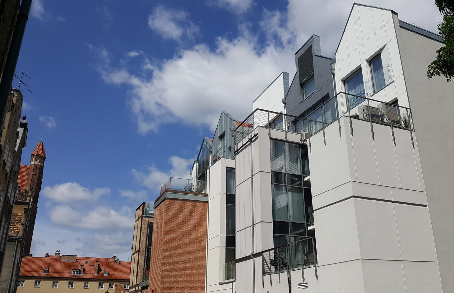 Widok z tyłu budynku